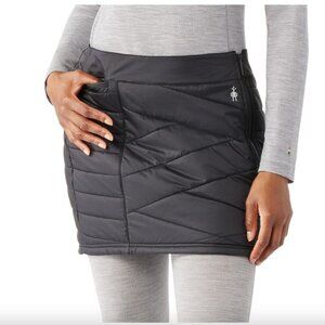 Smartwool Women's Smartloft Black Zip Skirt Size S Quilted Insulated Marino Wool